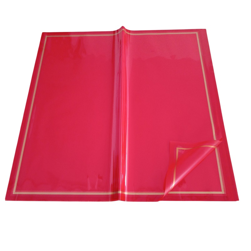 EMB. 20 FOLHAS CELOFANE VERMELHO 58cmX58cm