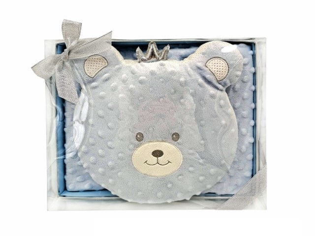 BRINQUEDO- PELUCHE ALMOF. COBERTOR AZUL