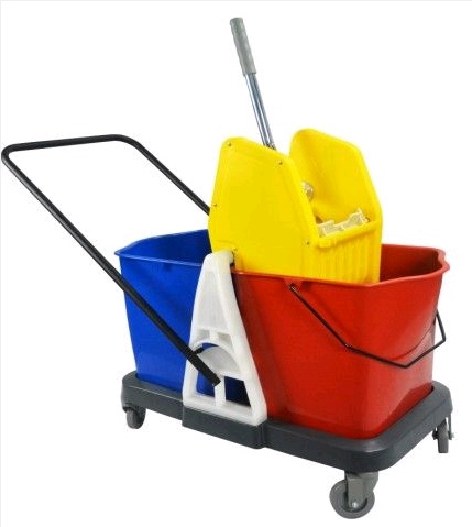 CARRINHO C/ BALDE DE LIMPEZA DUPLO