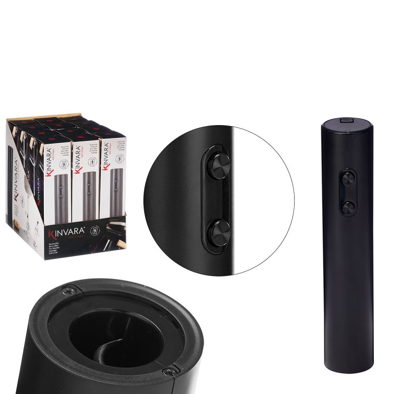 SACA-ROLHAS ELETRICO PRETO 4.5X4.5X22.5