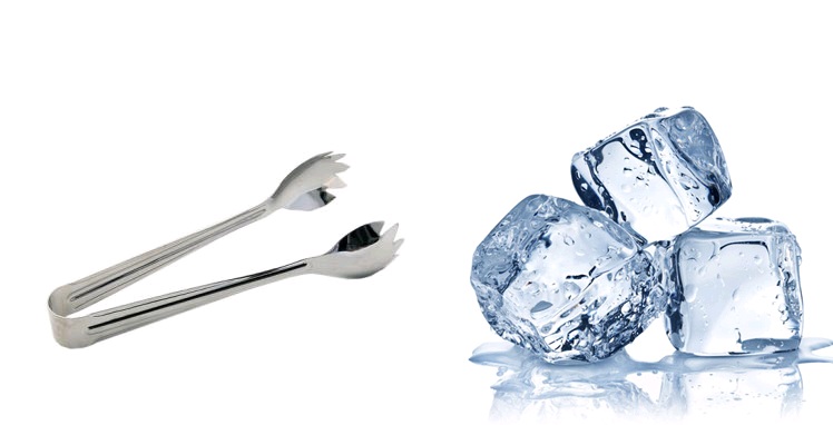 PINÇA GELO INOX