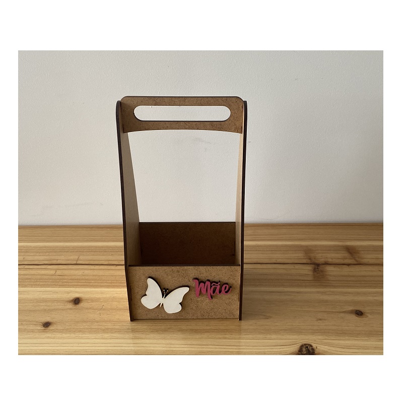 MADEIRA- CAIXA 12X22.5CM CAST. MÃE