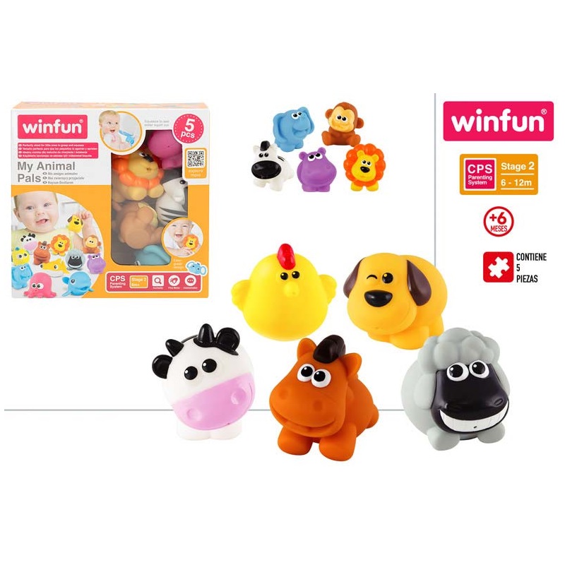 CONJ. 5 ANIMAIS FAZENDA/SELVA +6M