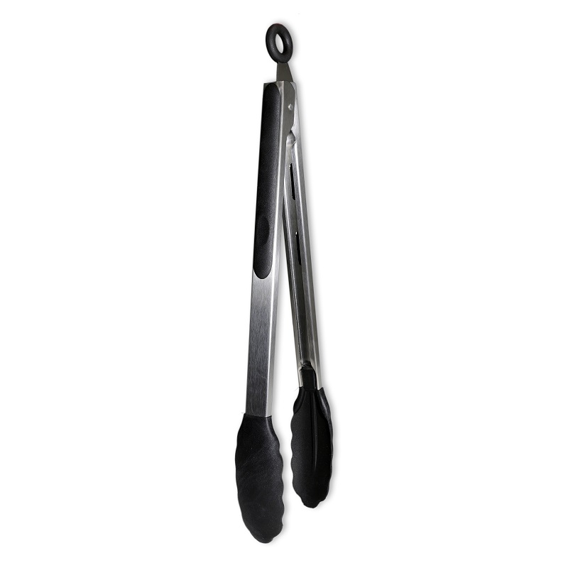 PINÇA INOX/SILICONE C/CABO PRETA