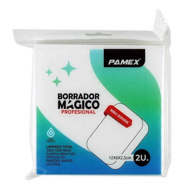 CONJ. 2 ESPONJAS MAGICAS PROFISSIONAIS 12X6X2.5CM