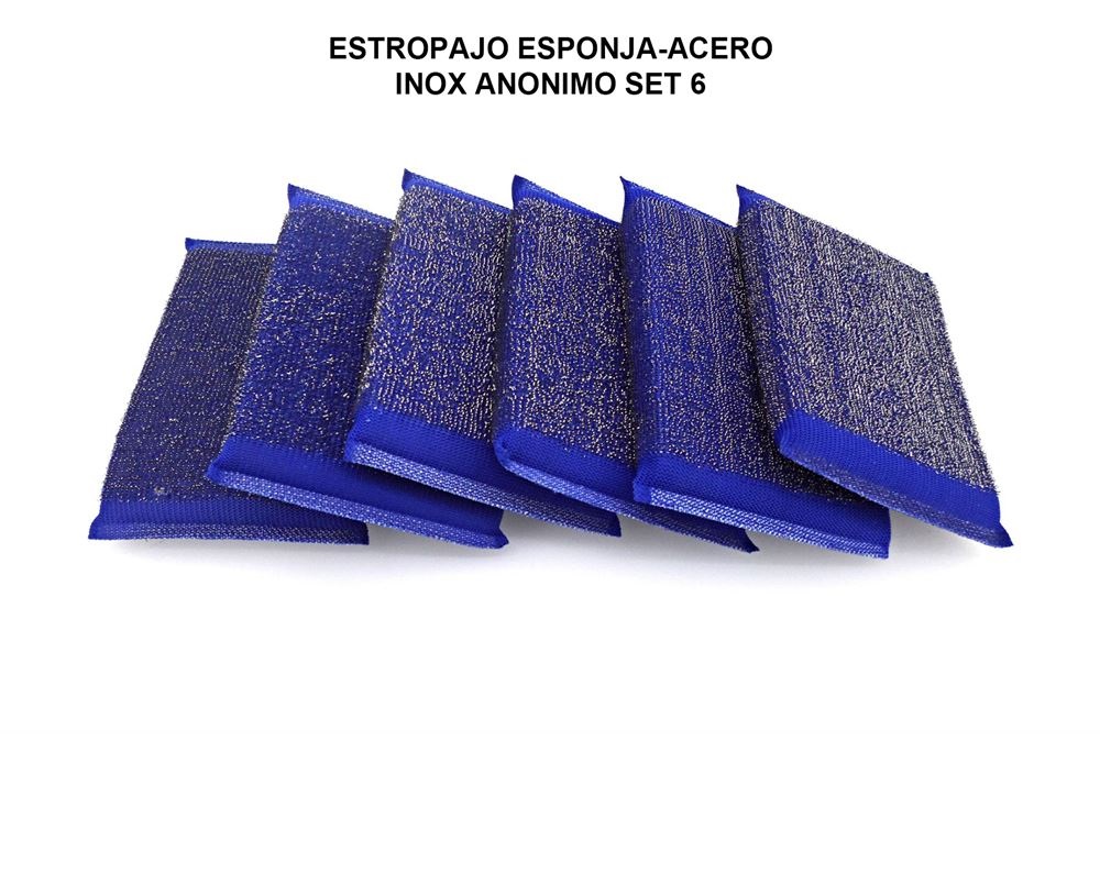 ESFREGAO ALMOFADINHA INOX PACK6